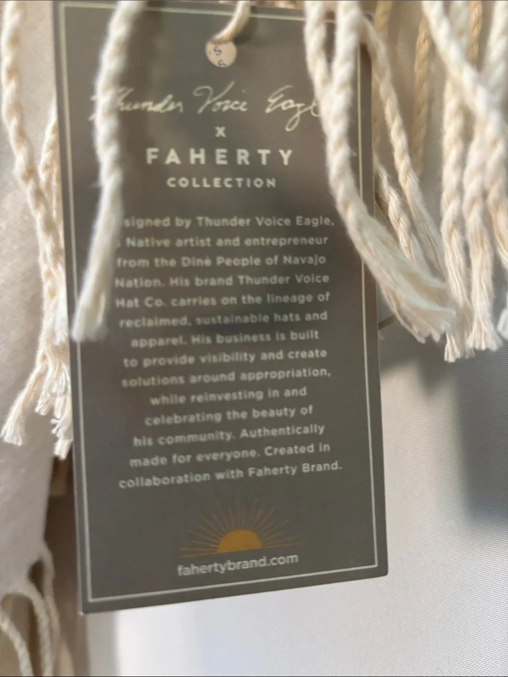 Faherty brand throw NWT